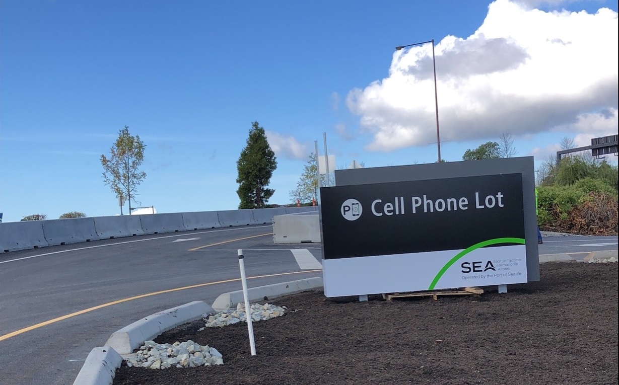 SEA Airport Cell Phone Lot Port of Seattle